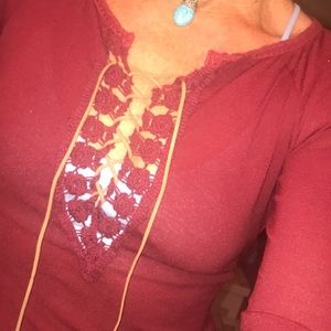 Arden B bell sleeve top